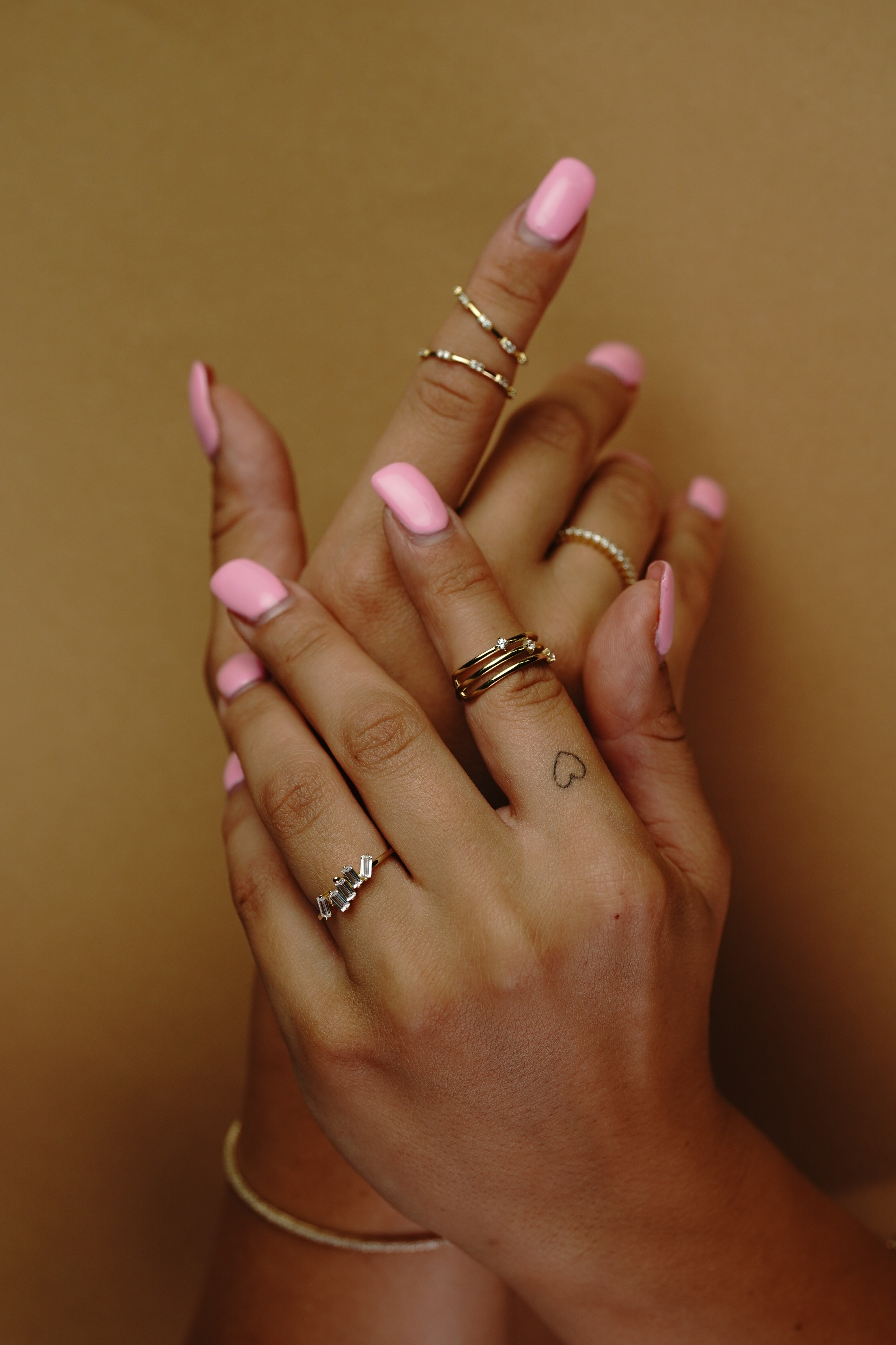 White Stacking Ring