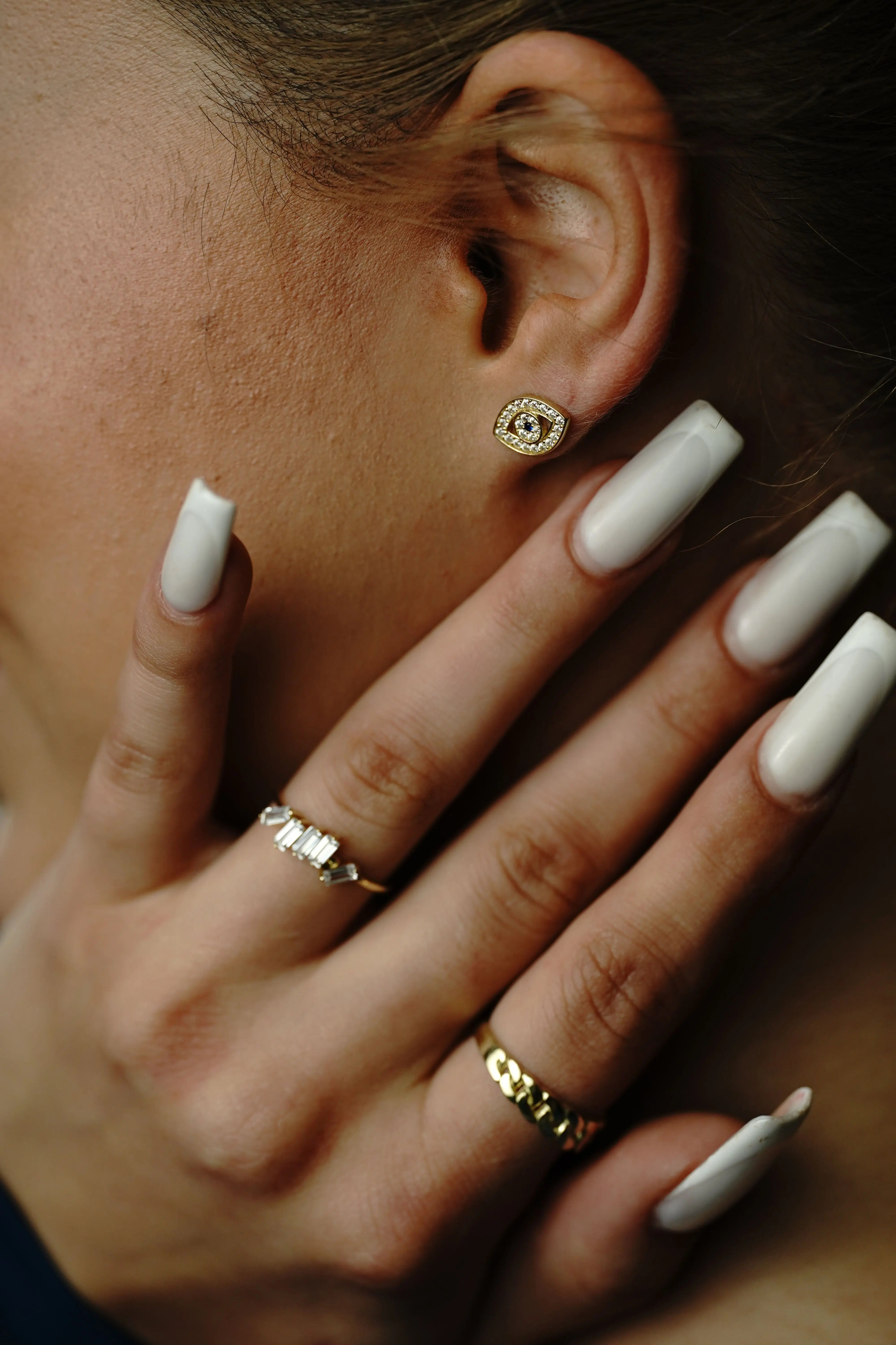 Kristall Baguette Ring Suzan Gold