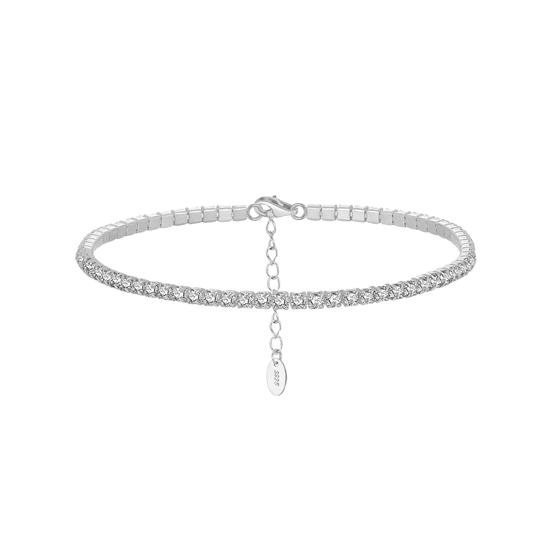 Stardust Line – Feines Tennisarmband aus 925 Silber, verstellbar & funkelnd Suzan Gold