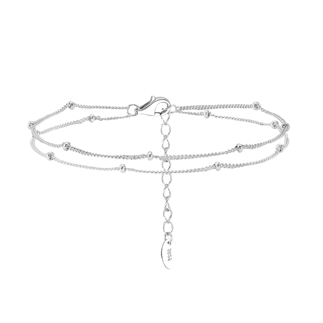 Minora – 2-reihiges Armband aus 925er Silber mit Kugelelementen