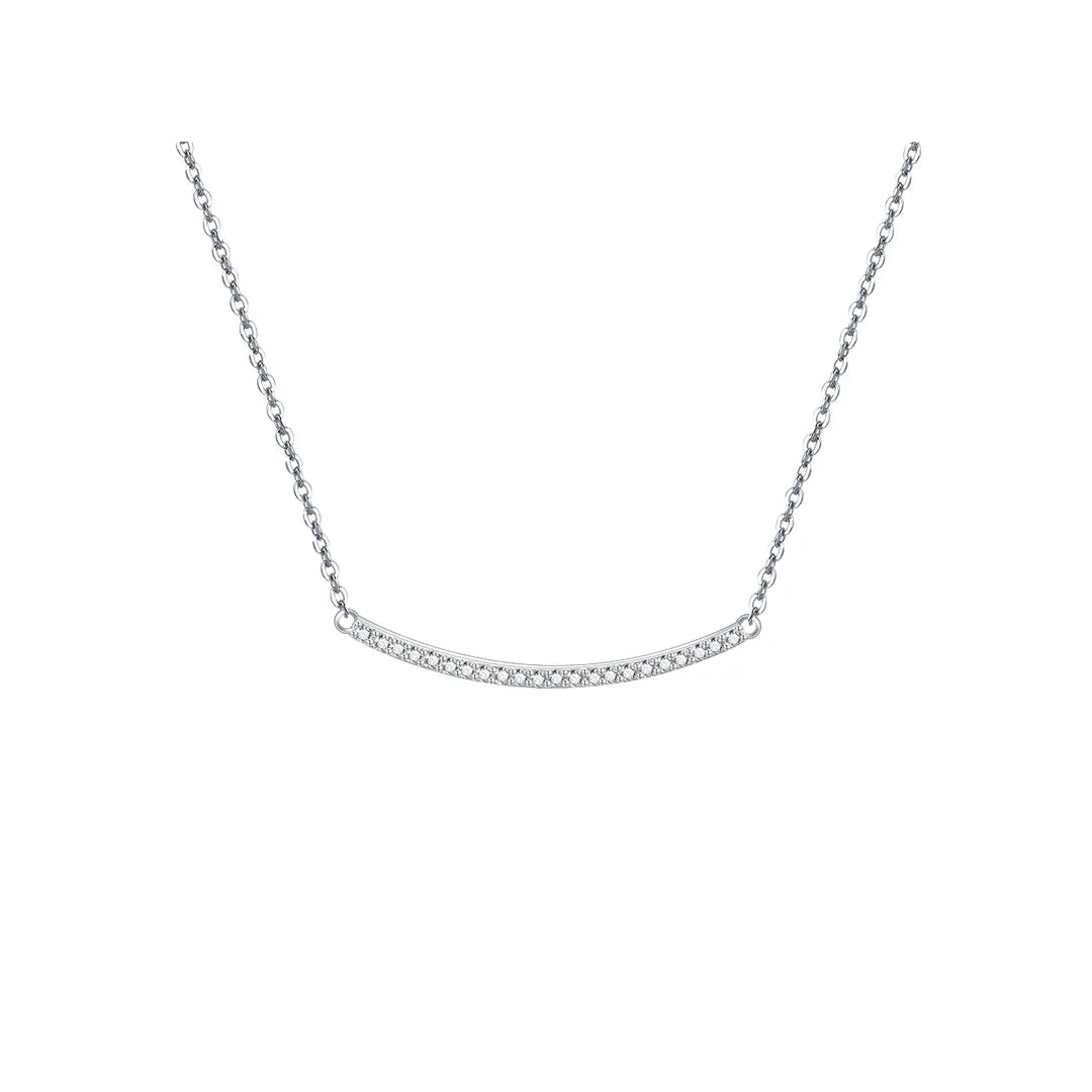 Lunisil – Feine Silberkette mit Zirkonia-Besatz Suzan Gold