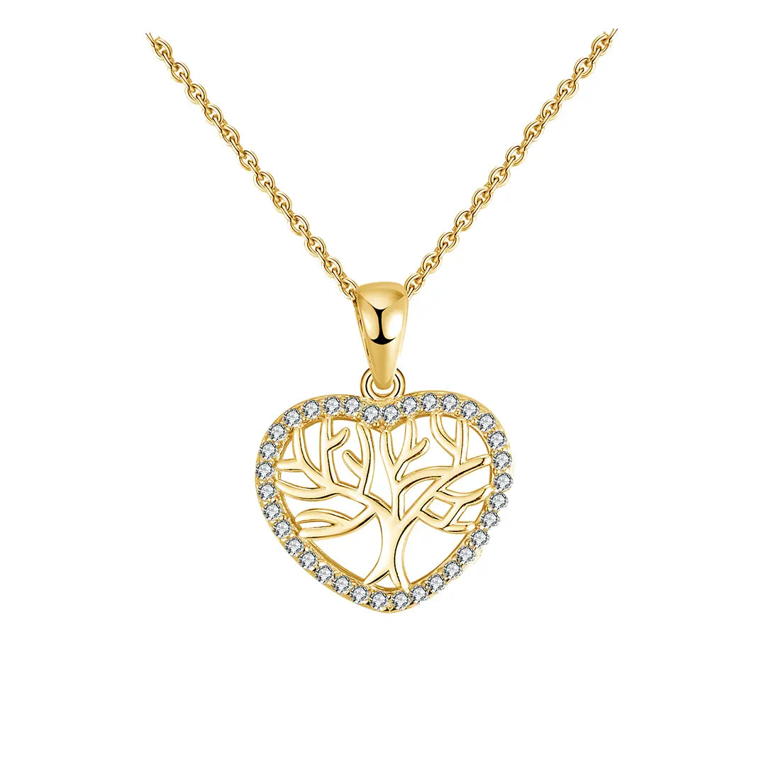 Heartroots – Lebensbaum Kette aus 925er Silber Suzan Gold