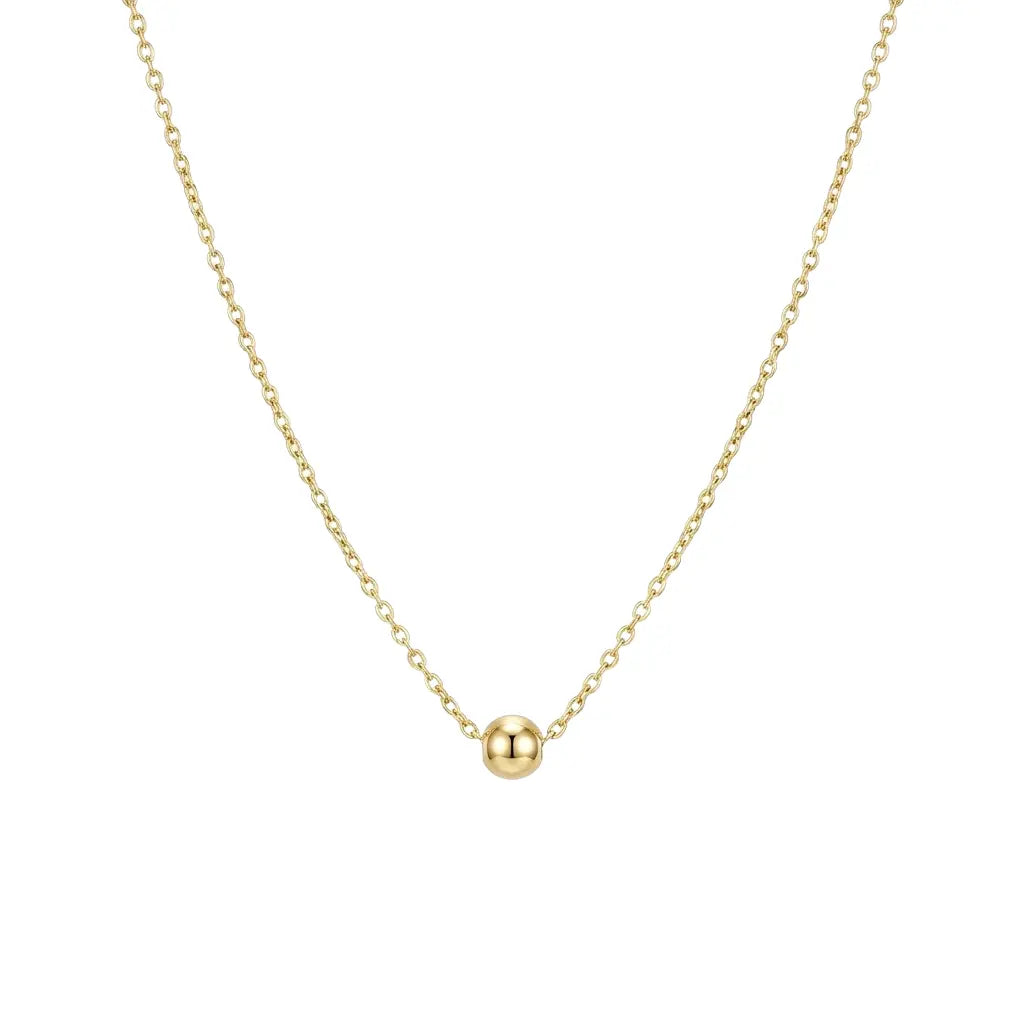 Soléa Sphere – 375 Echtgold Kugelkette minimalistisch Suzan Gold