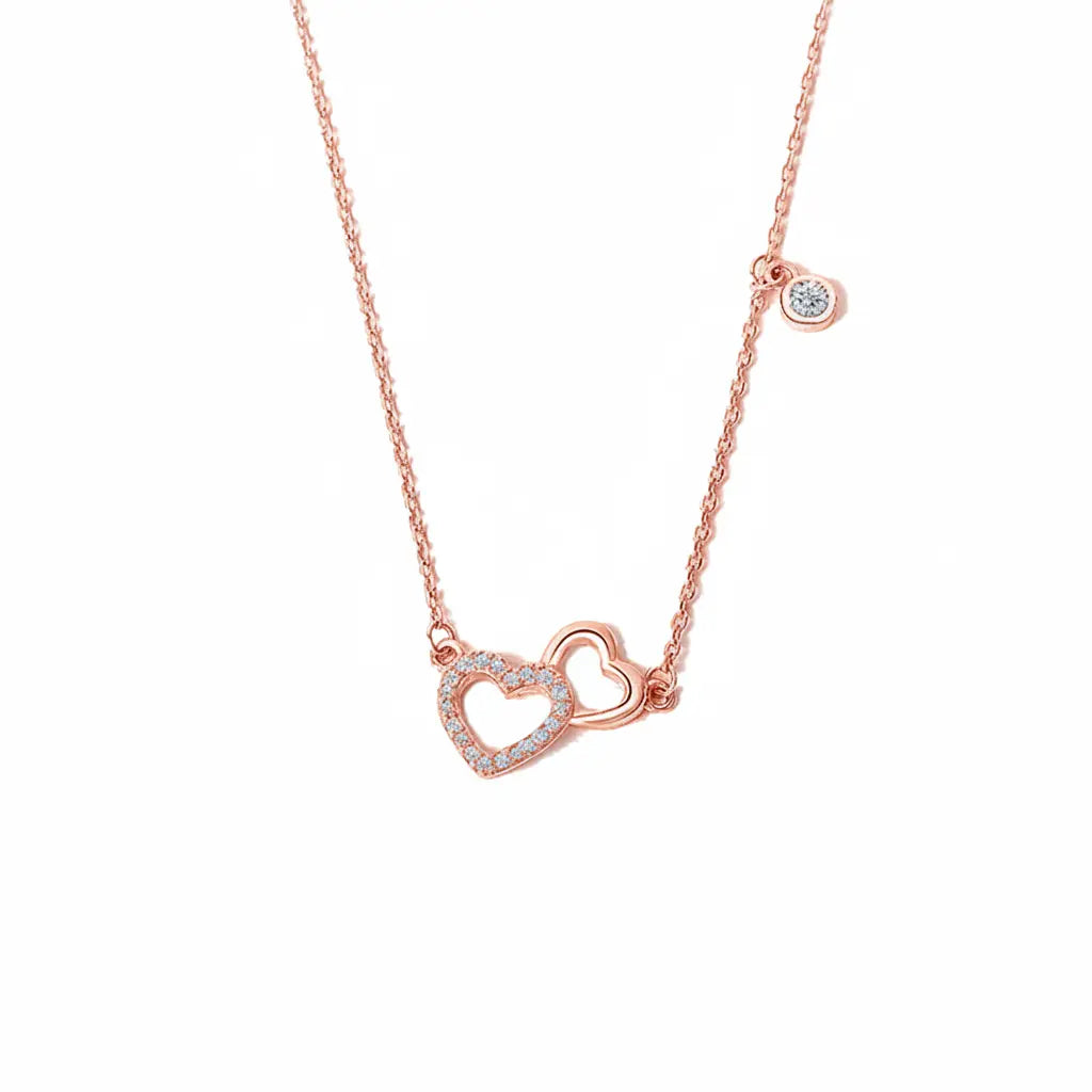 Heartspark – Herzkette aus 925 Silber mit Zirkonia Suzan Gold