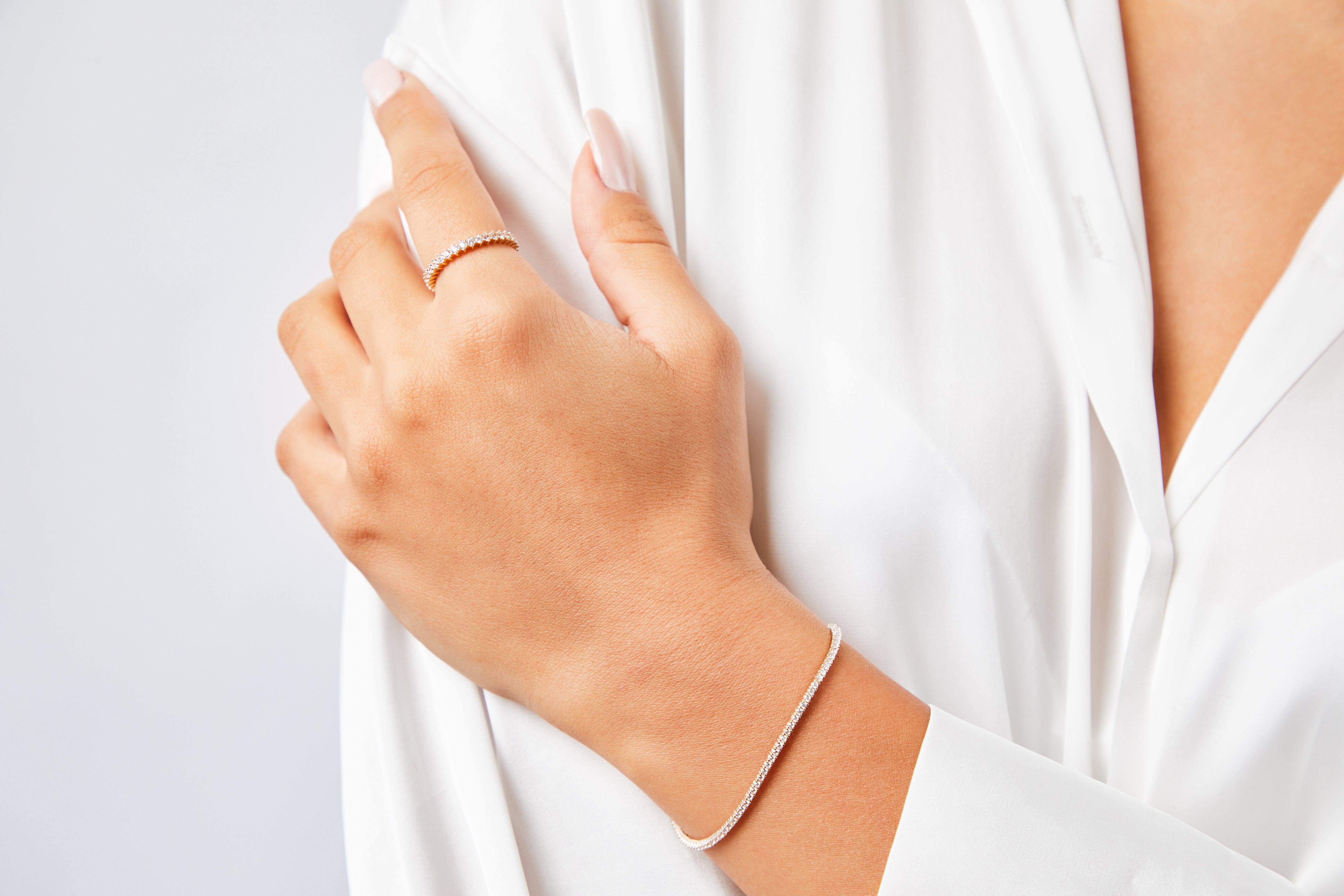 Micro-Tennisarmband - suzangold