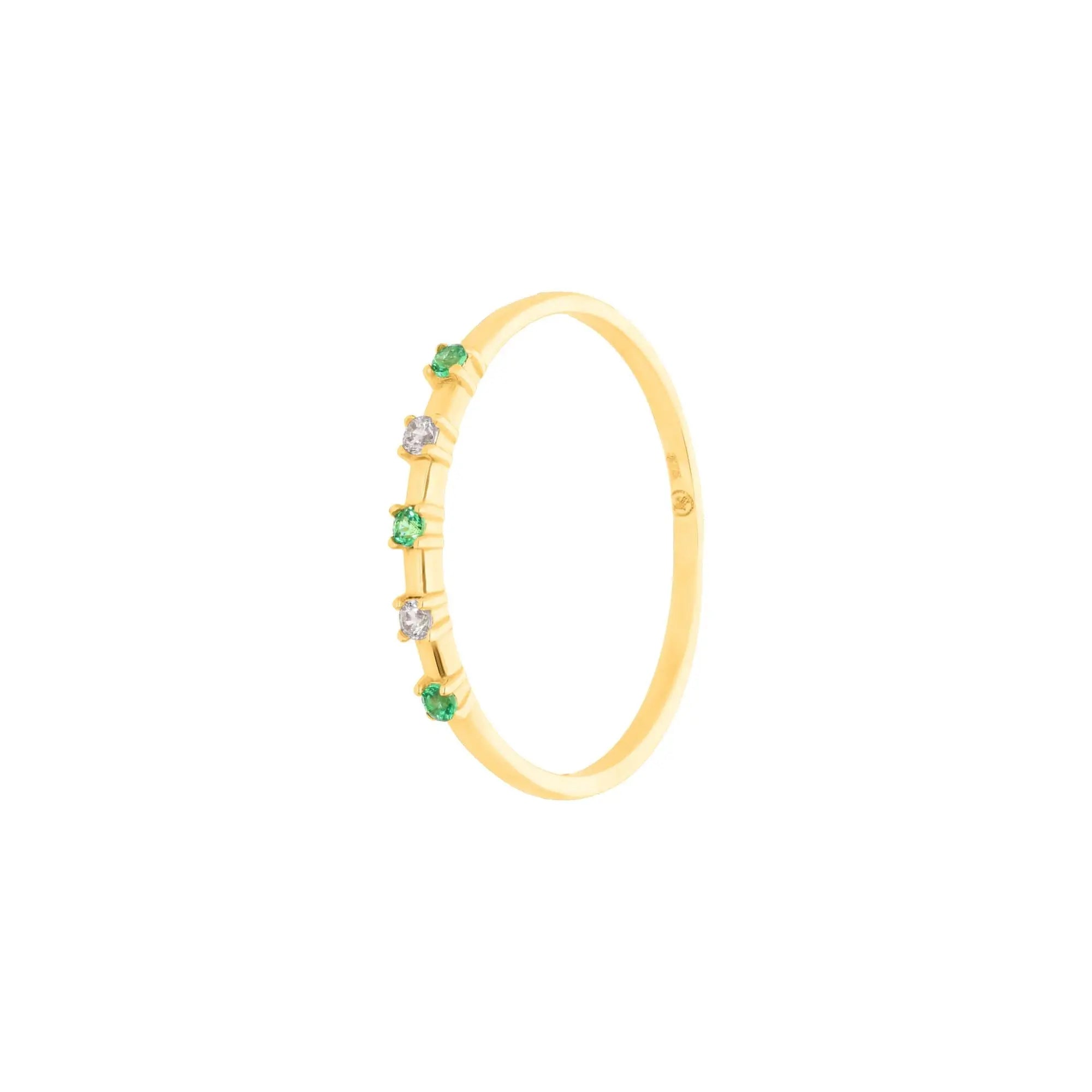 Green Stacking Ring - suzangold