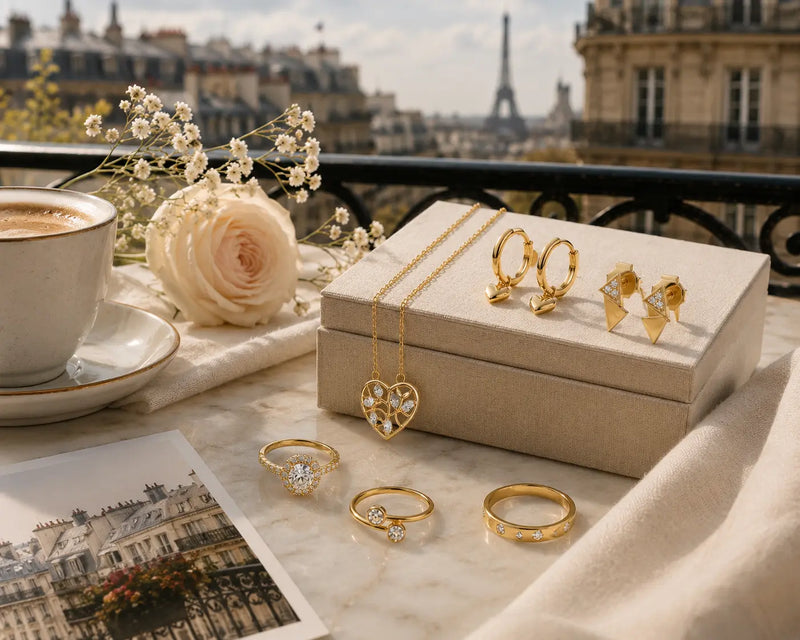Schmuck-Inspiration aus Paris: So gelingt der Pariser Chic mit Goldschmuck