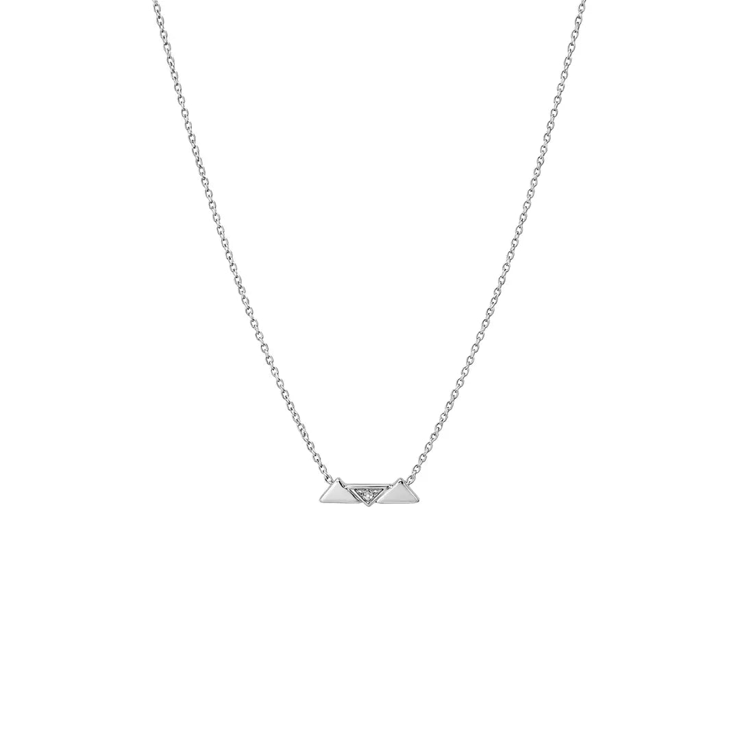 Dreieck Halskette 925 Sterling Silber – Damen Kette - Suzan Gold