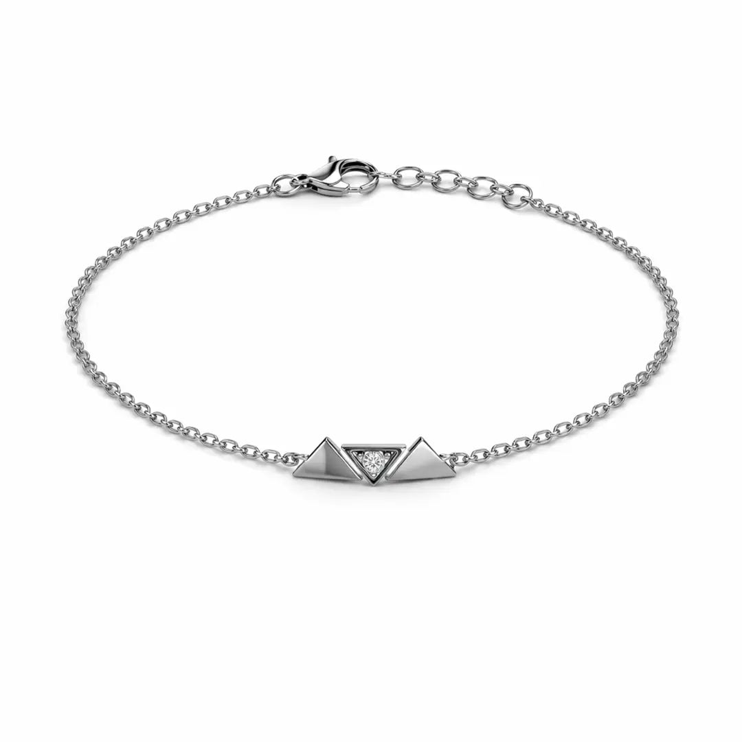 Dreieck Armband 925 Sterling Silber – Damen Armband Zirkonia - Suzan Gold