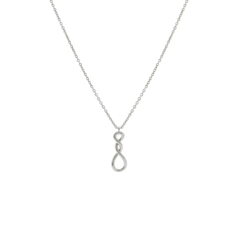Infinity Necklace – 925 Sterling Silber Halskette mit Unendlich Anhänger - Suzan Gold
