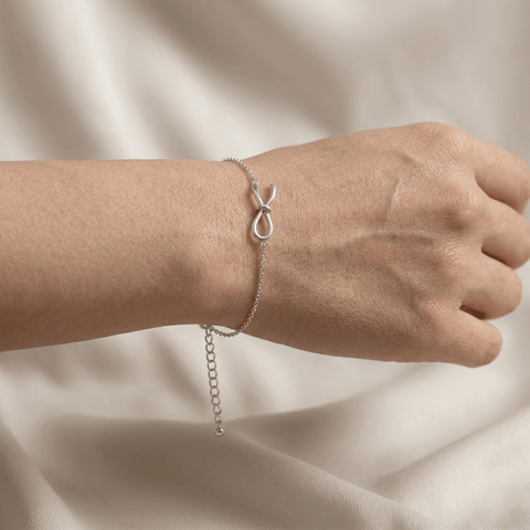 Infinity Knot Bracelet – 925 Sterling Silber Armband Schleife - Suzan Gold