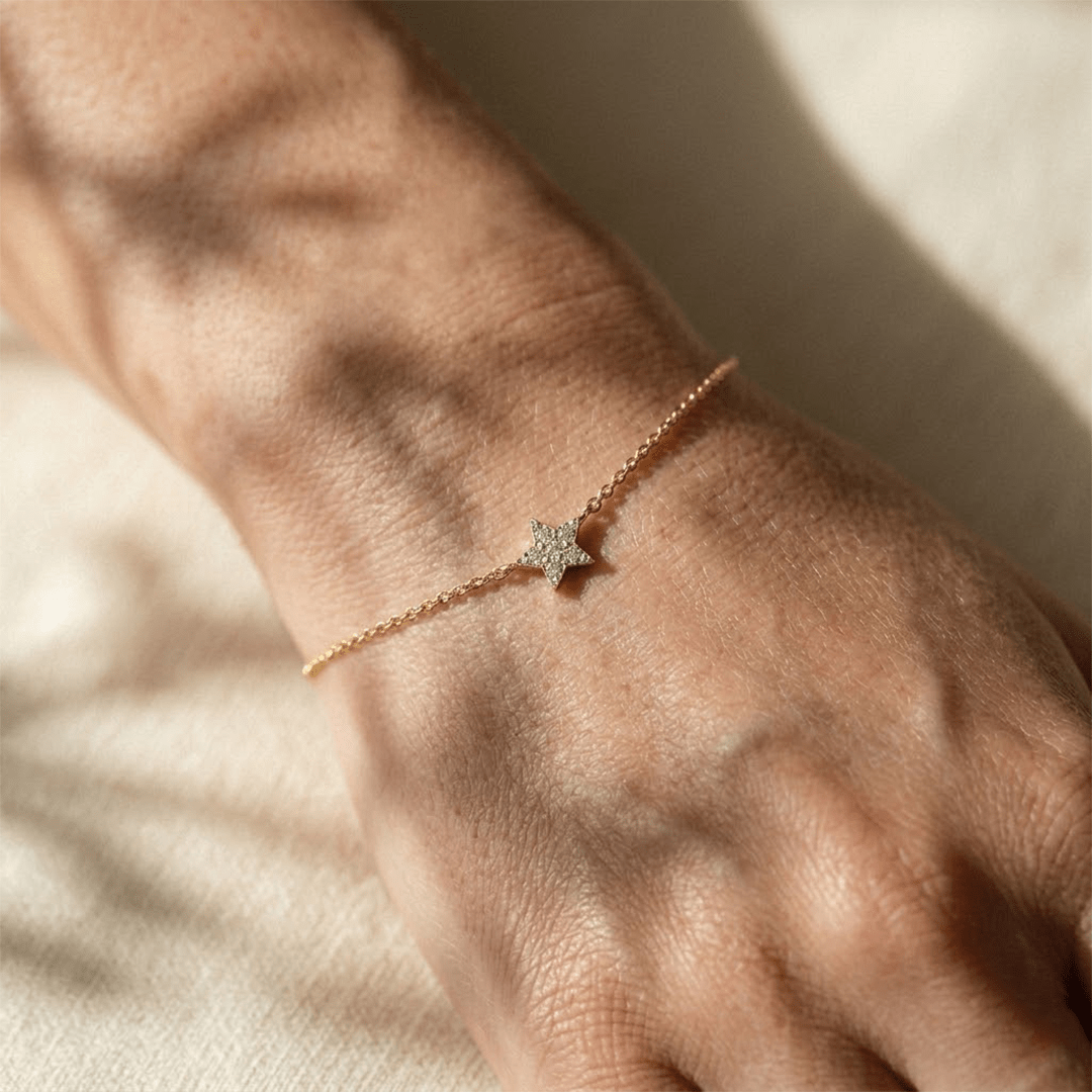 Stern Armband Zirkonia – 925 Sterling Silber Armband - Suzan Gold