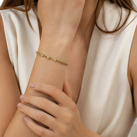 Rope Twist – Kordel-Armband aus 585 Gold Suzan Gold