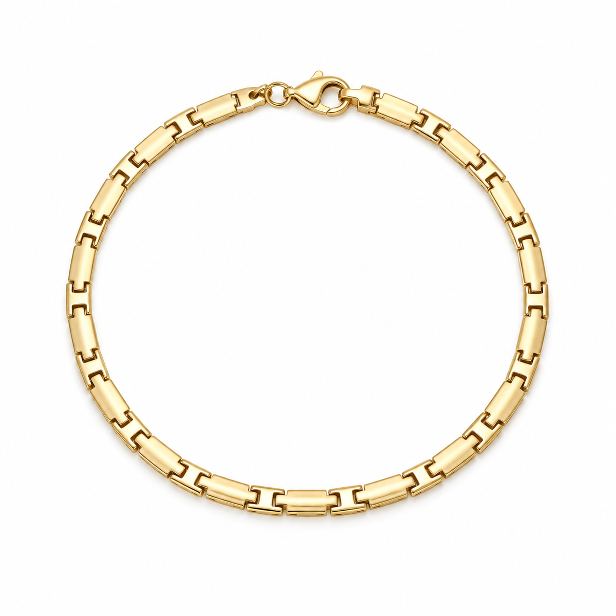 Box Chain – Panzer-Armband aus 585 Gold Suzan Gold