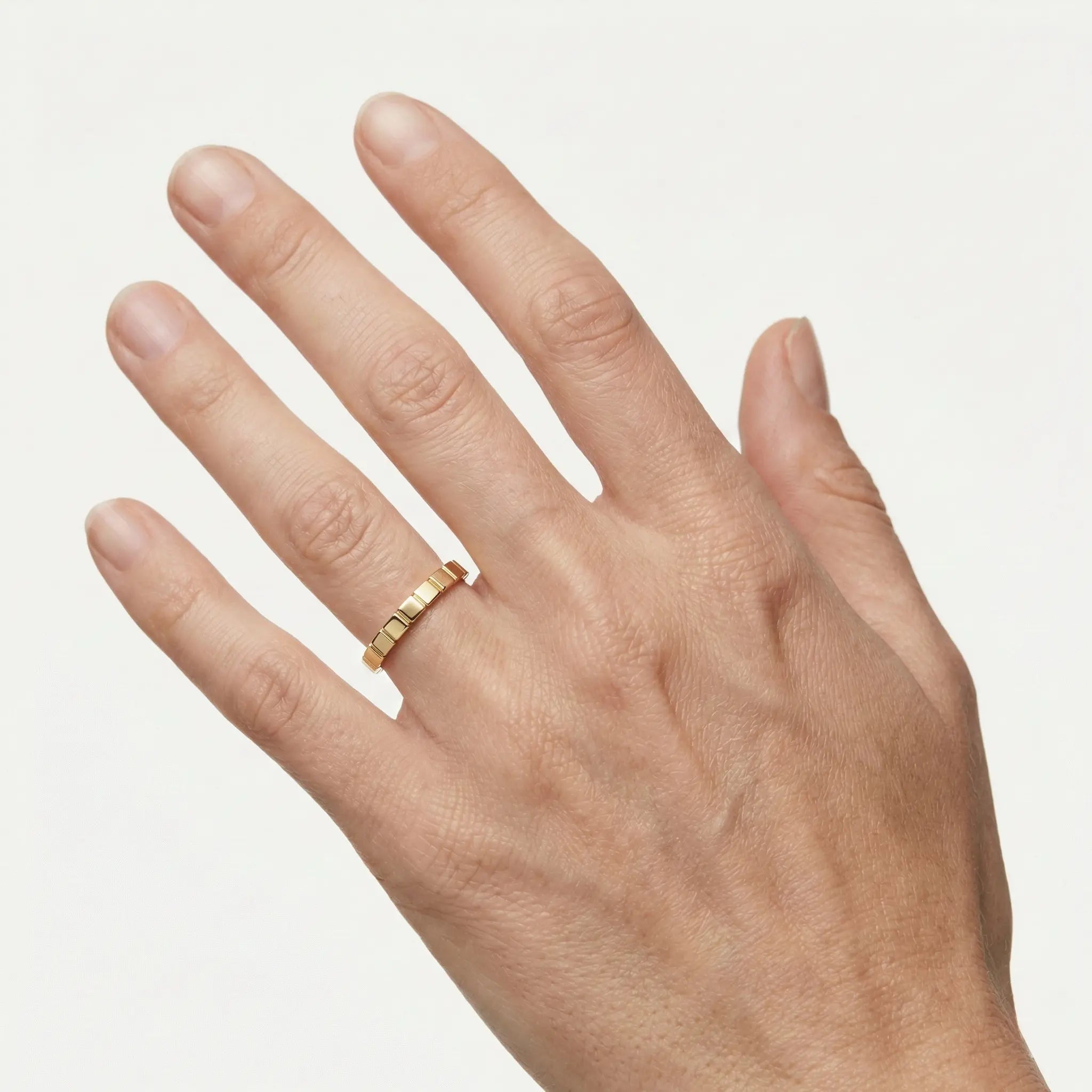 Blockline – 375 Echtgold Ring facettiert - Suzan GoldRing