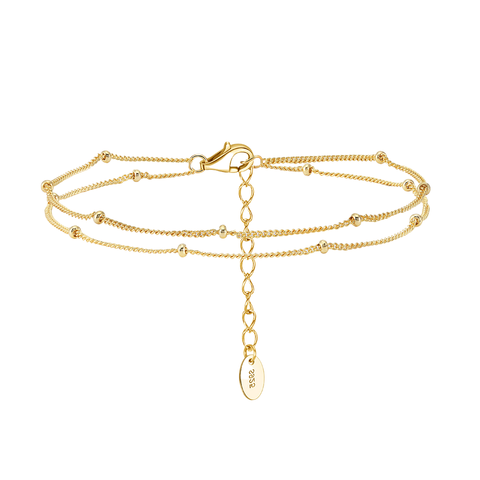 Minora – 2-reihiges Armband aus 925er Silber mit Kugelelementen