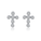 Blessina – Zarte Kreuz-Ohrringe aus 925er Silber mit Zirkonia