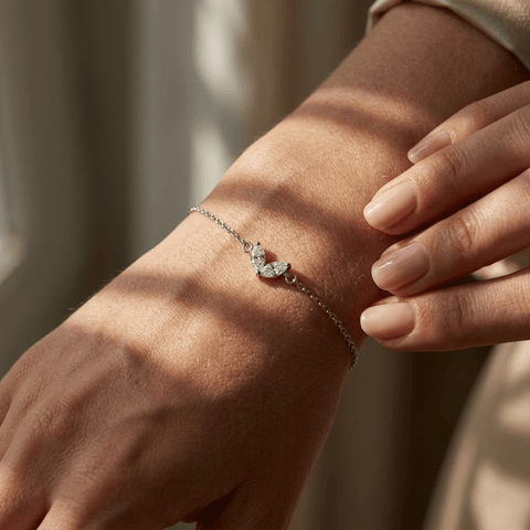Marquise Stone Bracelet – 925 Sterling Silber Armband Zirkonia - Suzan Gold