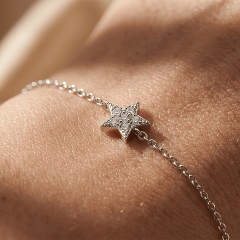 Stern Armband Zirkonia – 925 Sterling Silber Armband - Suzan Gold
