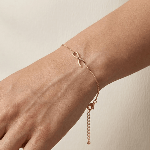 Infinity Knot Bracelet – 925 Sterling Silber Armband Schleife - Suzan Gold
