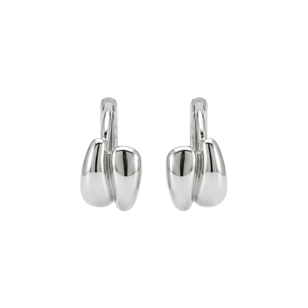 Creolen Ohrringe 925 Sterling Silber – Damen Ohrringe - Suzan Gold
