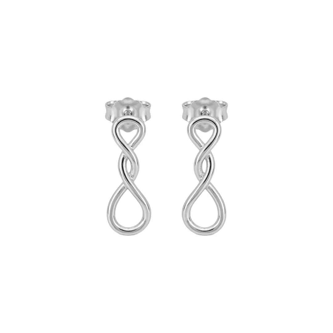 Infinity Knot Earrings – 925 Sterling Silber Ohrringe Unendlichkeitsknoten Suzan Gold