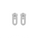 Oval Link Stud Earrings 925 Sterling Silber – Elegante Ohrstecker mit funkelndem Zirkonia-Oval-Design