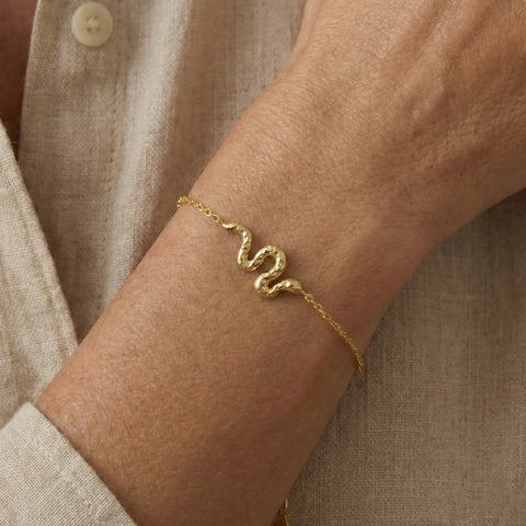Serpentina – 375 Echtgold Armband mit Schlangenmotiv - Suzan GoldArmbänder