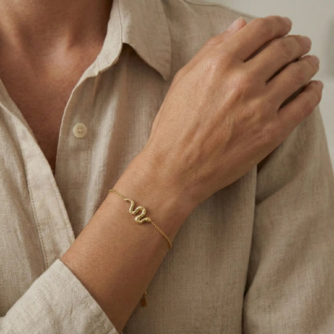 Serpentina – 375 Echtgold Armband mit Schlangenmotiv - Suzan GoldArmbänder