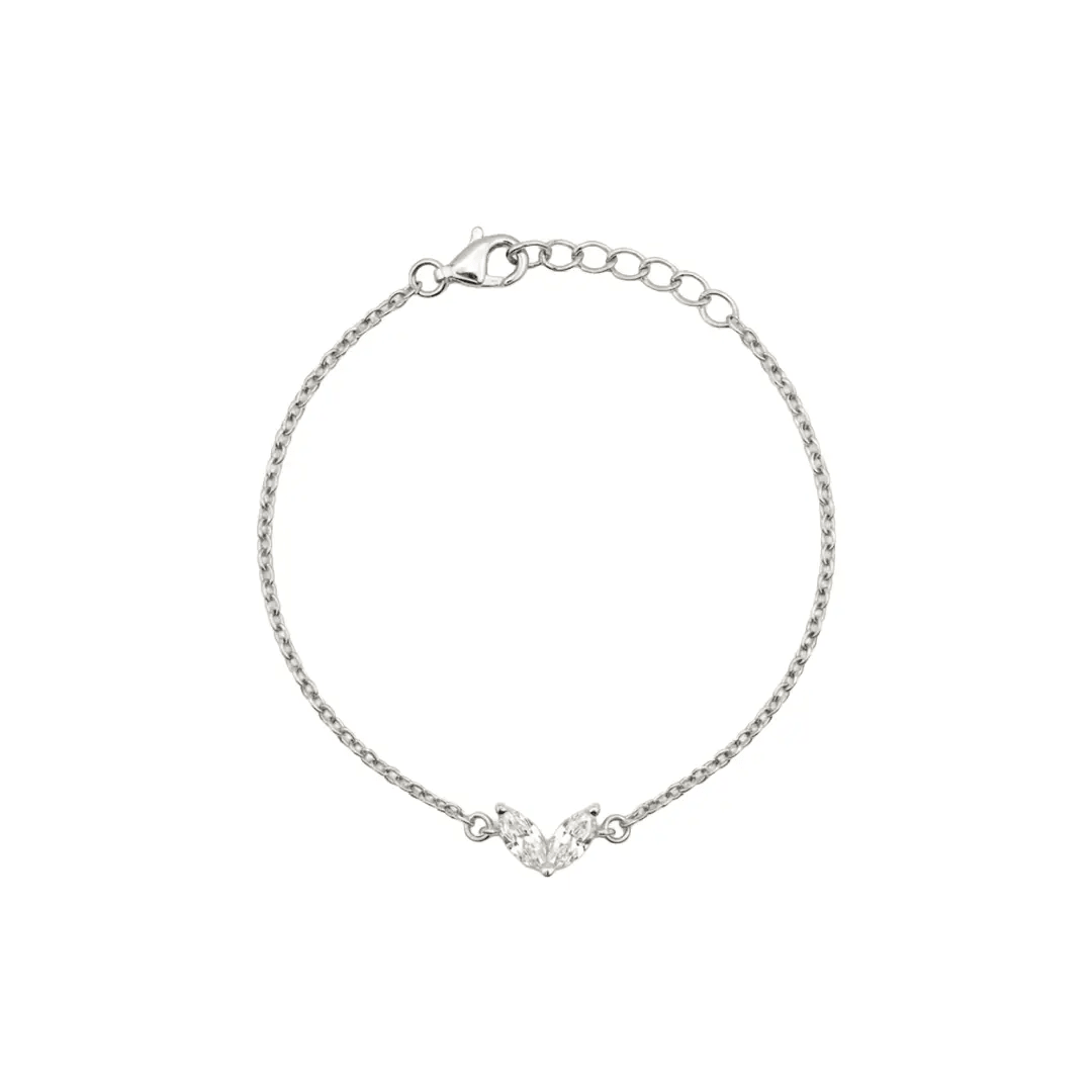 Marquise Stone Bracelet – 925 Sterling Silber Armband Zirkonia - Suzan Gold