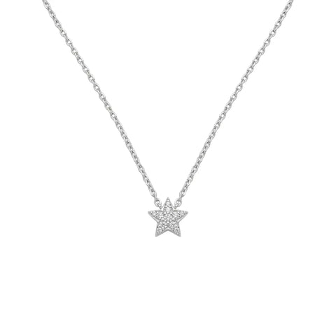 Stern Halskette Zirkonia – 925 Sterling Silber Halskette - Suzan Gold