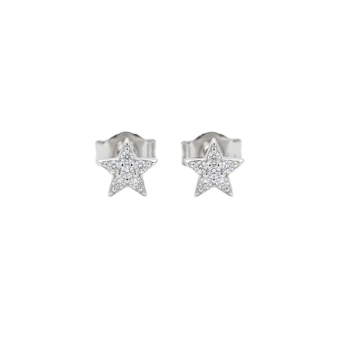 Stern Ohrstecker Zirkonia – 925 Sterling Silber Ohrringe - Suzan Gold
