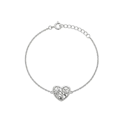 Herz Armband Zirkonia – 925 Sterling Silber Armband - Suzan Gold