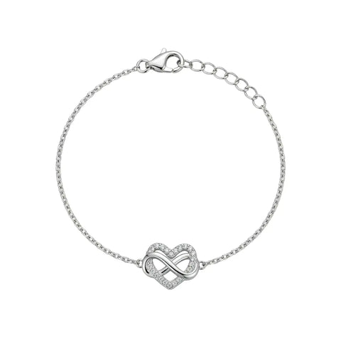 Unendlichkeit Herz Armband 925 Sterling Silber – Damen Armband - Suzan Gold