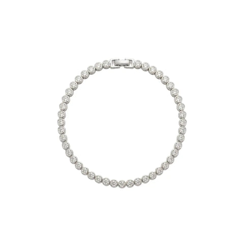 Celestia Tennis – 925 Silber Tennisarmband mit Zirkonia - Suzan Gold