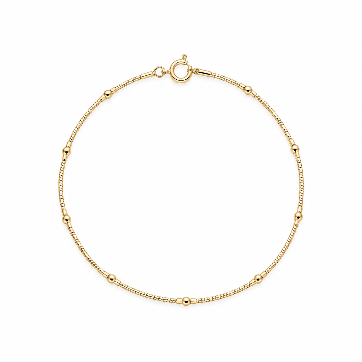 Fine Beads zartes Armband aus 750 Gold mit kleinen Gold-Kugeln
