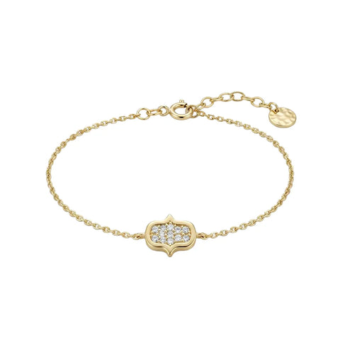 Aurelia Guard – 375 Echtgold Armband mit Zirkonia Ornament - Suzan GoldArmbänder