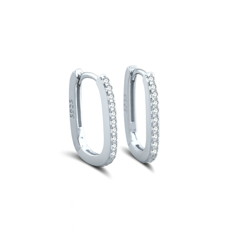 Orabella – Filigrane Huggies-Creolen aus 925 Silber mit Zirkonia