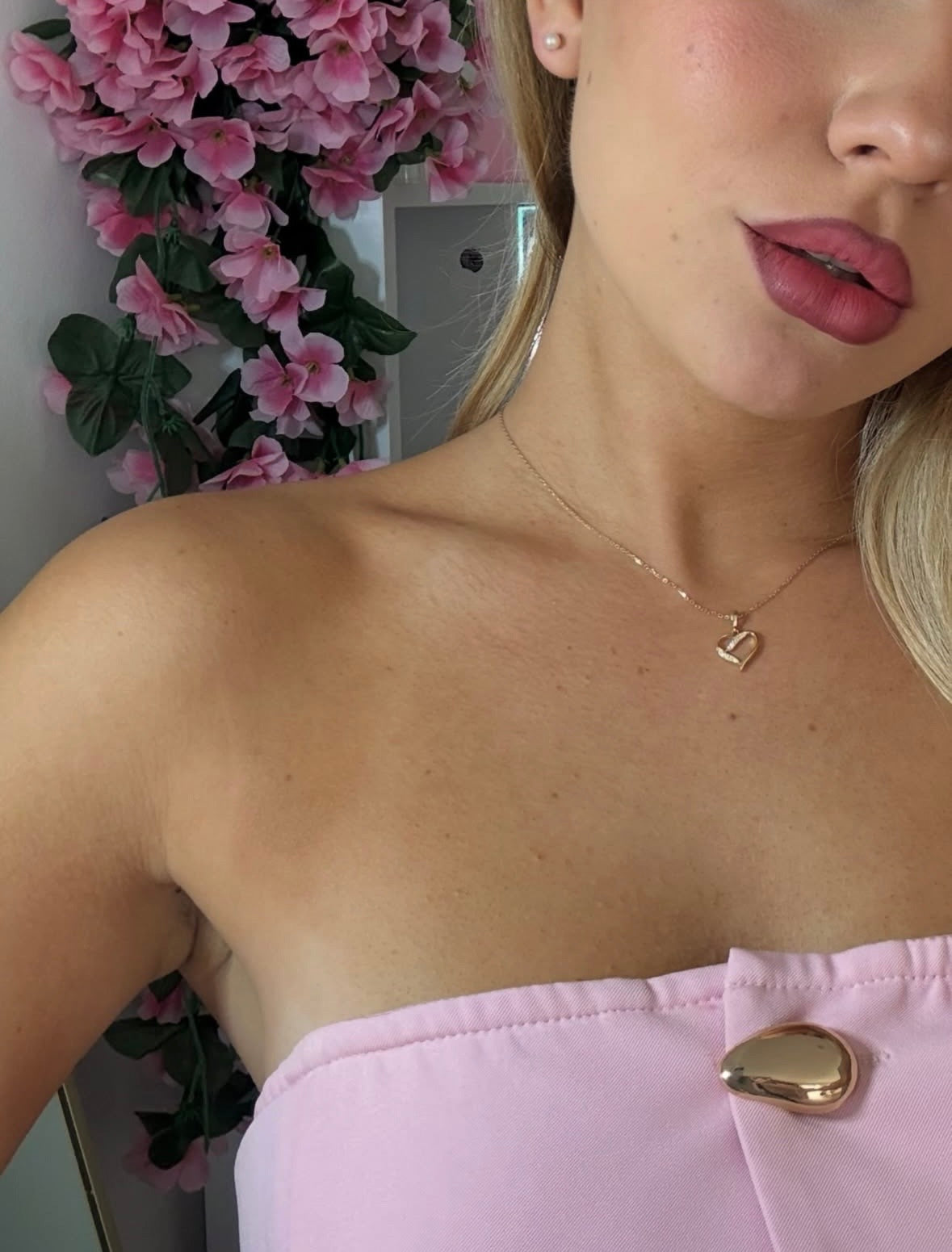 InfinityHeart Kette 375 Echtgold – Herz & Unendlichkeits Halskette mit Zirkonia