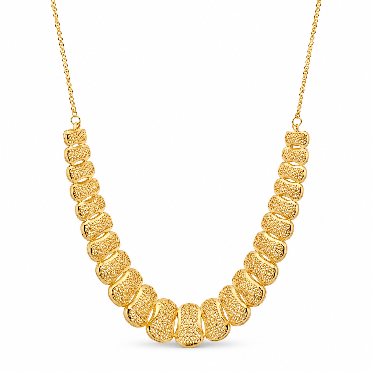 Pebble Filigree Schmuckset aus 750 Gold