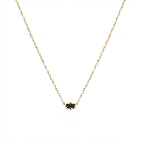 Aurielle Charm – 375 Echtgold Halskette mit Zirkonia Ornament