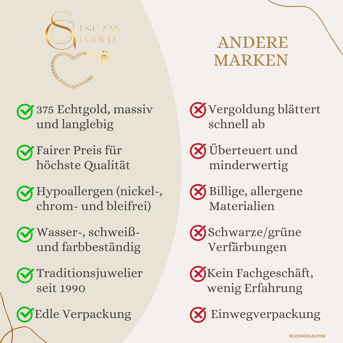 Love Creolen Suzan Gold