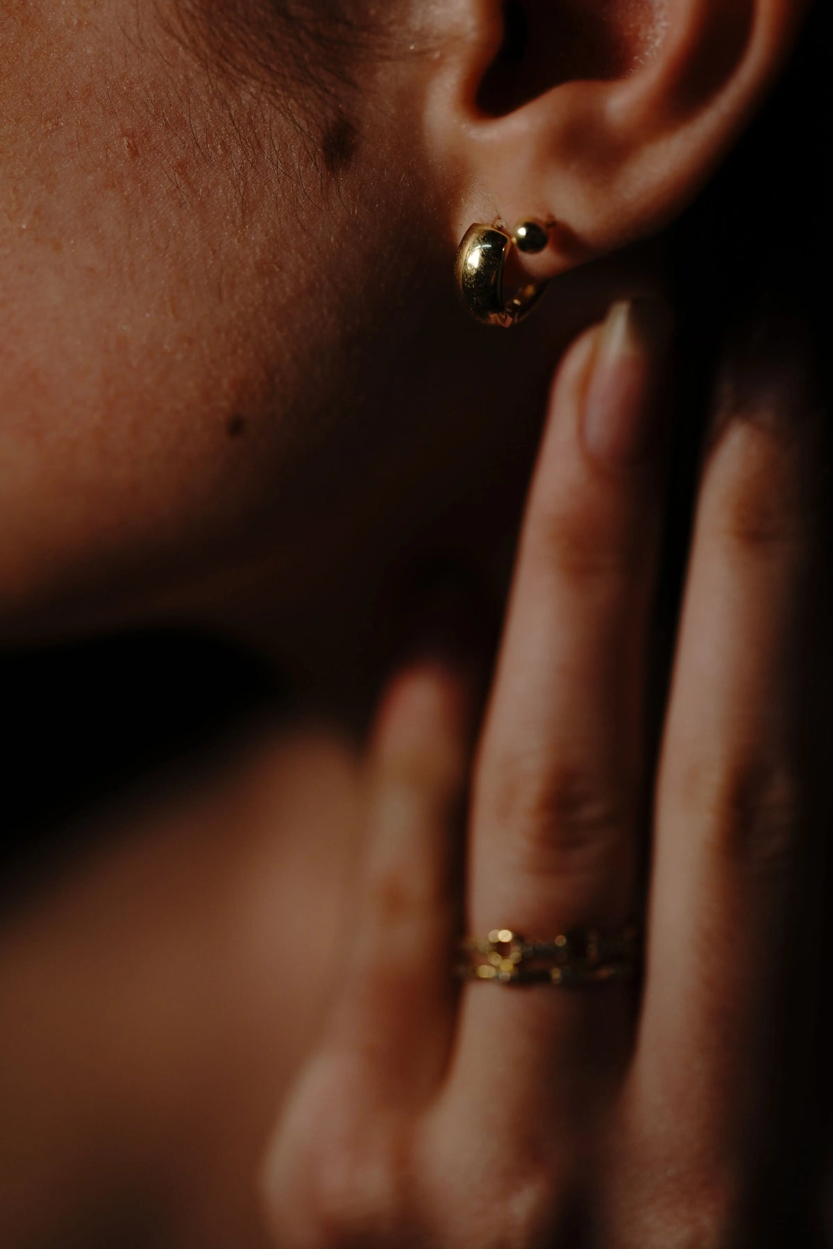 Ear Candy Stecker Suzan Gold