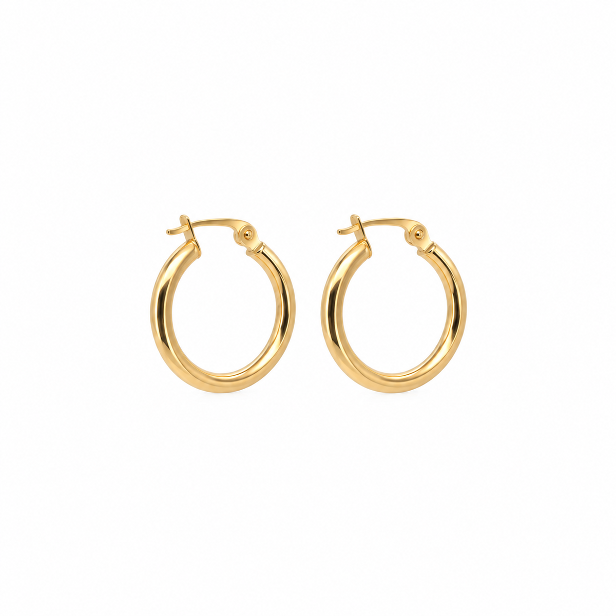 Classic Hoop Creolen aus 750 Gold, 19 mm, hochglanzpoliert