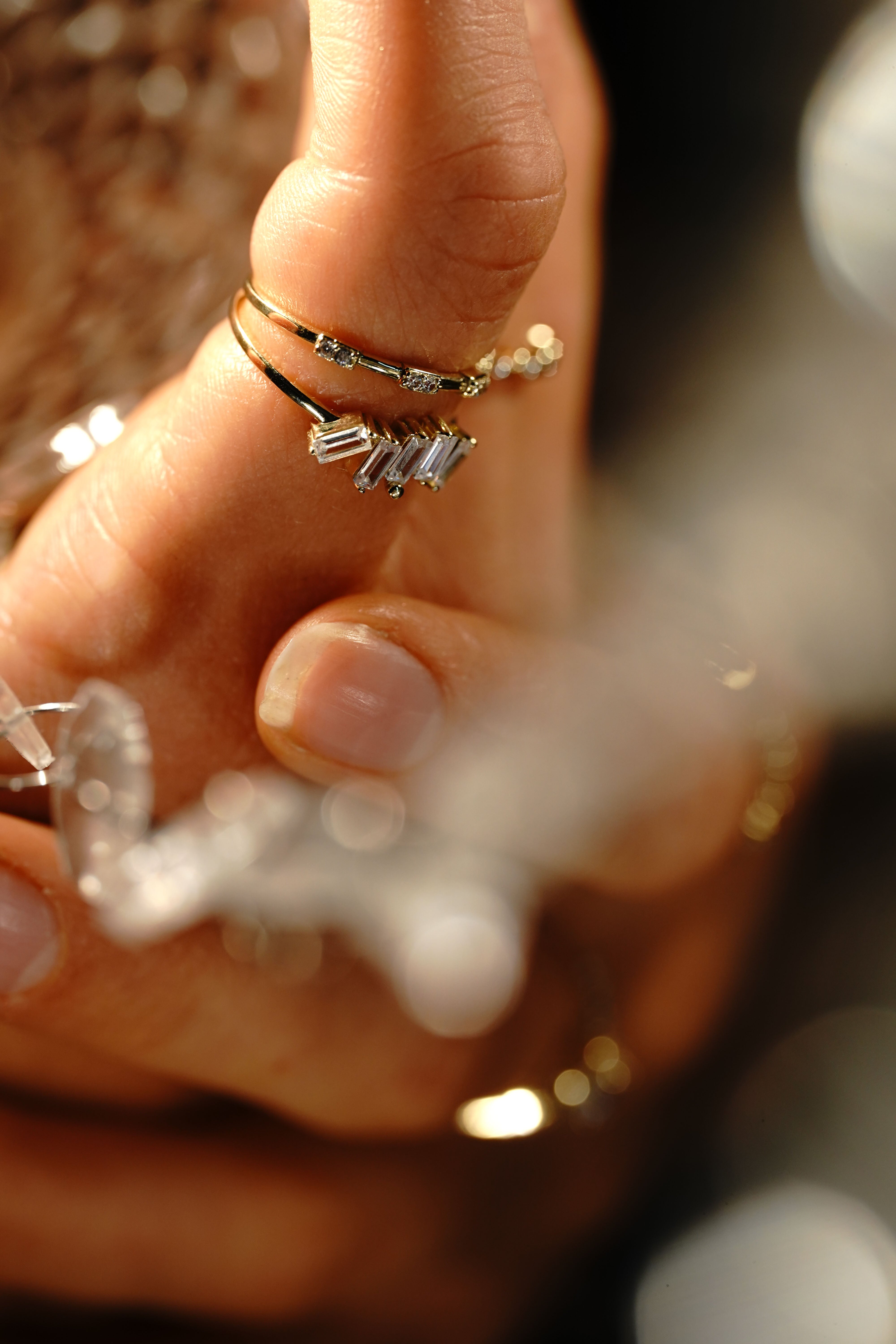 White Stacking Ring