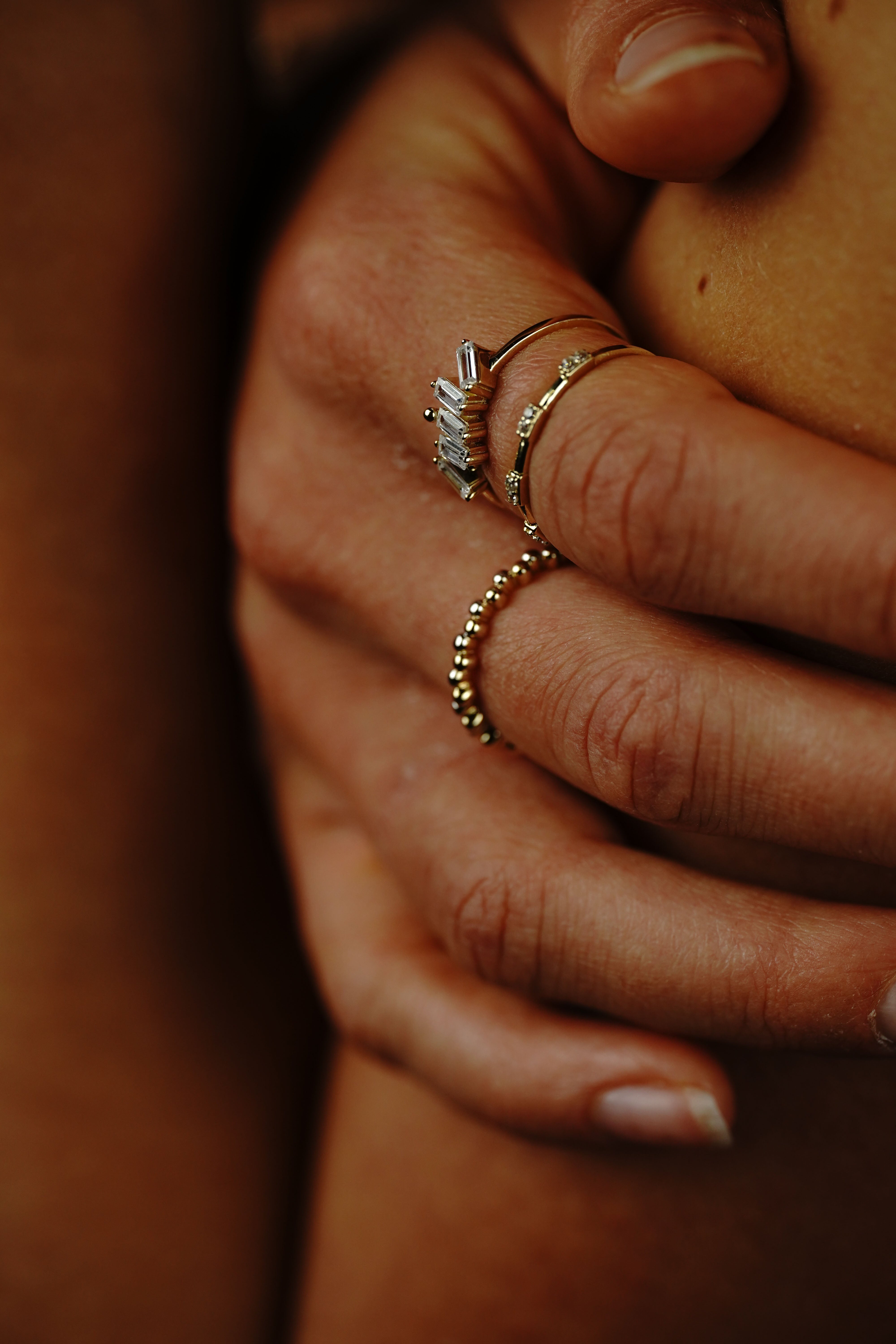 White Stacking Ring