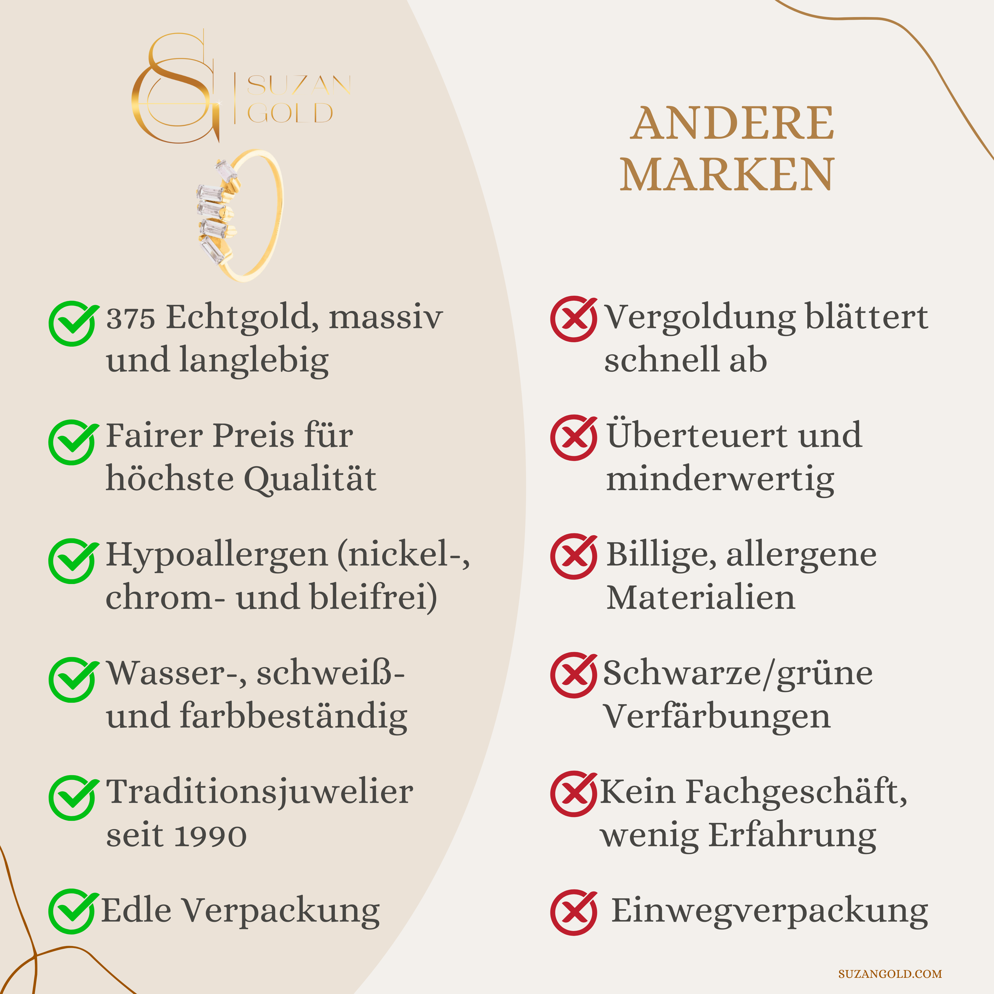 Kristall Baguette Ring