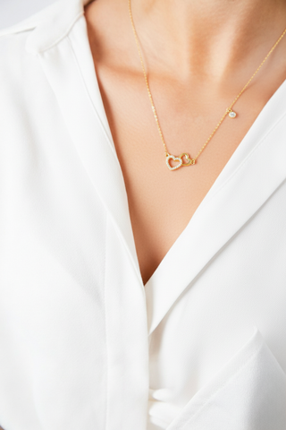 Heartspark – Herzkette aus 925 Silber mit Zirkonia