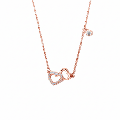 Heartspark – Herzkette aus 925 Silber mit Zirkonia