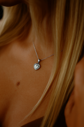 Liora Herz-Zirkonia-Kette aus 925 Silber